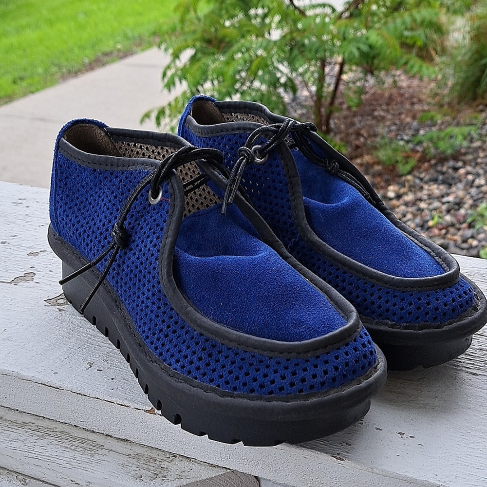 Fly London Blue Lace Up Boots